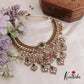 Royal moissanaite Kundan Jadau Lakshmi Jalebi pattern Necklace NC2419