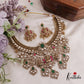 Royal moissanaite Kundan Jadau Lakshmi Jalebi pattern Necklace NC2419