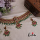 Royal Antique Jadau Bridal Choker with with Emerald Beads Drops NC2372