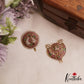 Elegant Peacock Motifs Gold-Tone Chandra Surya Kemp Hair Ornaments J396