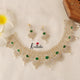 Beautiful AD/CZ Necklace-Green NC1259