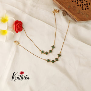 Pretty Antique Anklets-Green A19