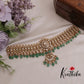 Royal Antique Jadau Bridal Choker with with Emerald Beads Drops NC2372