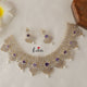Beautiful AD/CZ Necklace-Purple NC1259