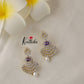 Beautiful AD/CZ Necklace-Purple NC1259