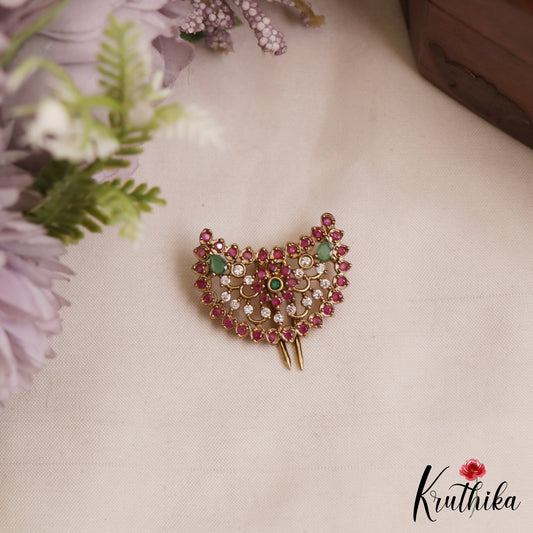 Trendy Peacock Motifs Chandra Surya Kemp Hair Ornaments J400