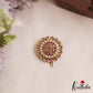 Elegant Floral Motifs Chandra Surya Jadau Hair Ornaments J401