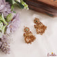 Premium Nagas Elephant Jadau Jhumkas with golden beads E1244