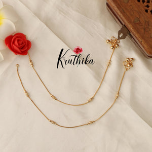 Simple Gold anklets A27