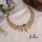 Simple AD Leaf Floral Victorian Necklace NC2376 (Available in 2 Colours)