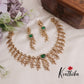 Simple AD Leaf Floral Victorian Necklace NC2376 (Available in 2 Colours)