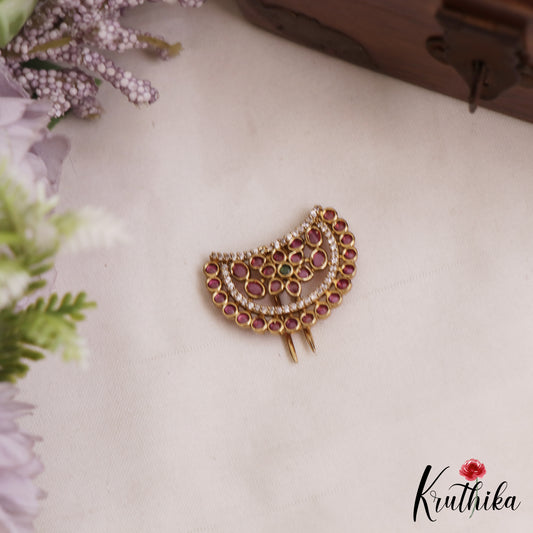 Trendy Floral Motifs Chandra Surya Kemp Hair Ornaments J406