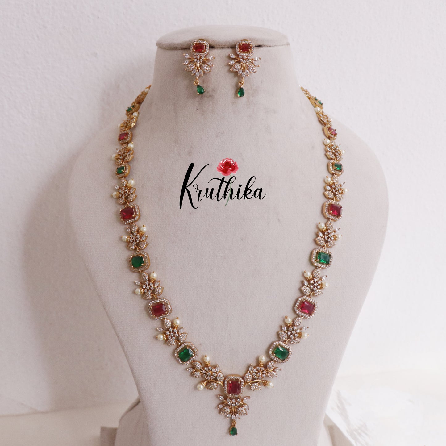 Pretty AD Flower Design Haaram LH1785 (Available in 3 Colours)