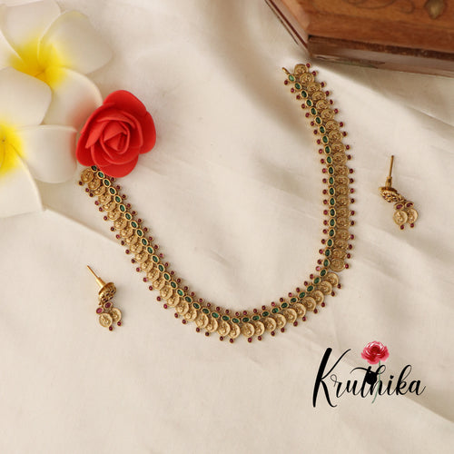 Pretty Lakshmi Kasu Necklace NC1688