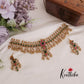 Beautiful Kundan Jadau Choker with Golden Beads Drops NC2374