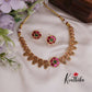 Classic Peacock Jadau Flower Necklace NC2399