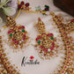 Grand Temple Lakshmi Jadau Guttapusalu Necklace NC2352