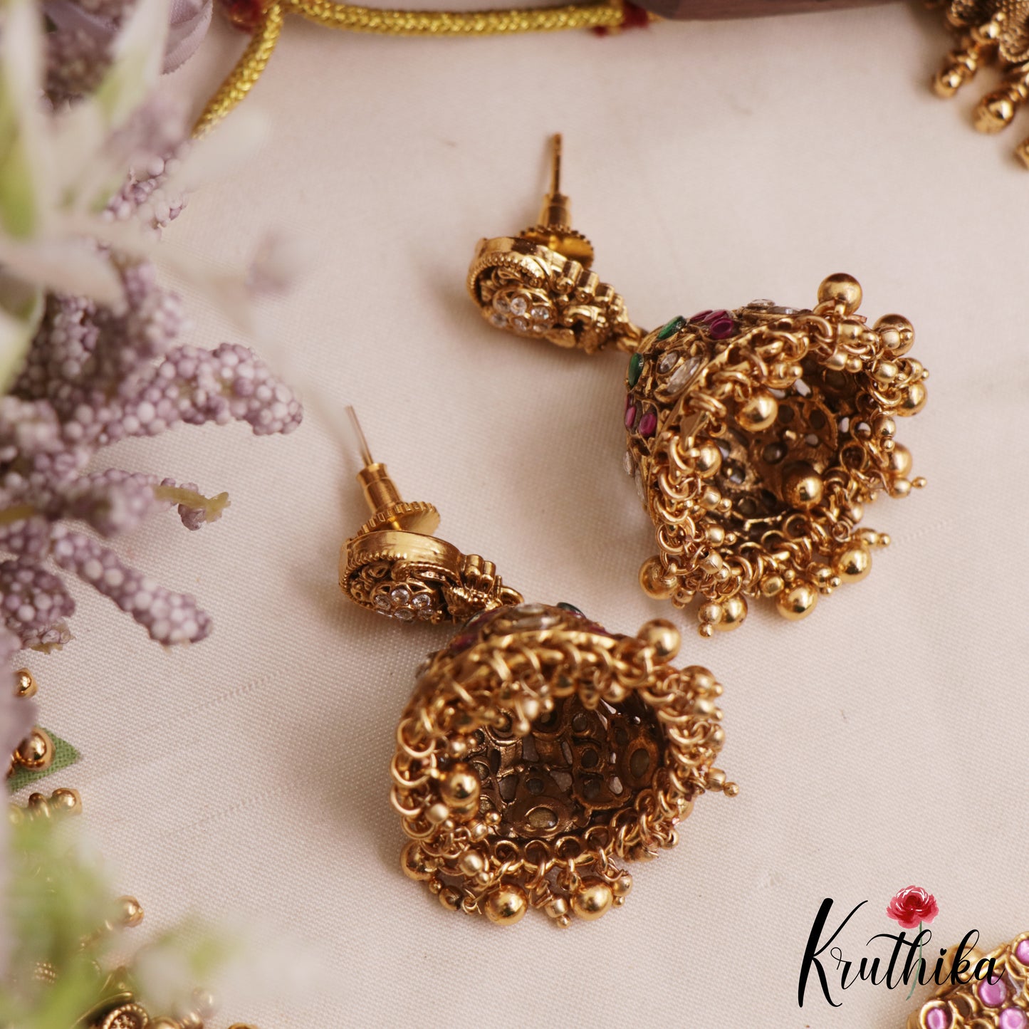 Premium Antique Peacock Motifs Lakshmi Kasu Necklace NC3051