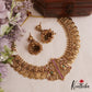 Premium Antique Peacock Motifs Lakshmi Kasu Necklace NC3051