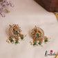 Elegant Peacock Motifs CZ Hasli Choker With Rice Pearl Drops NC3075 (Available In 2 Colors)