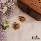 Pretty Antique Floral Peacock Motifs Jhumkas With Pearl Drops E1173