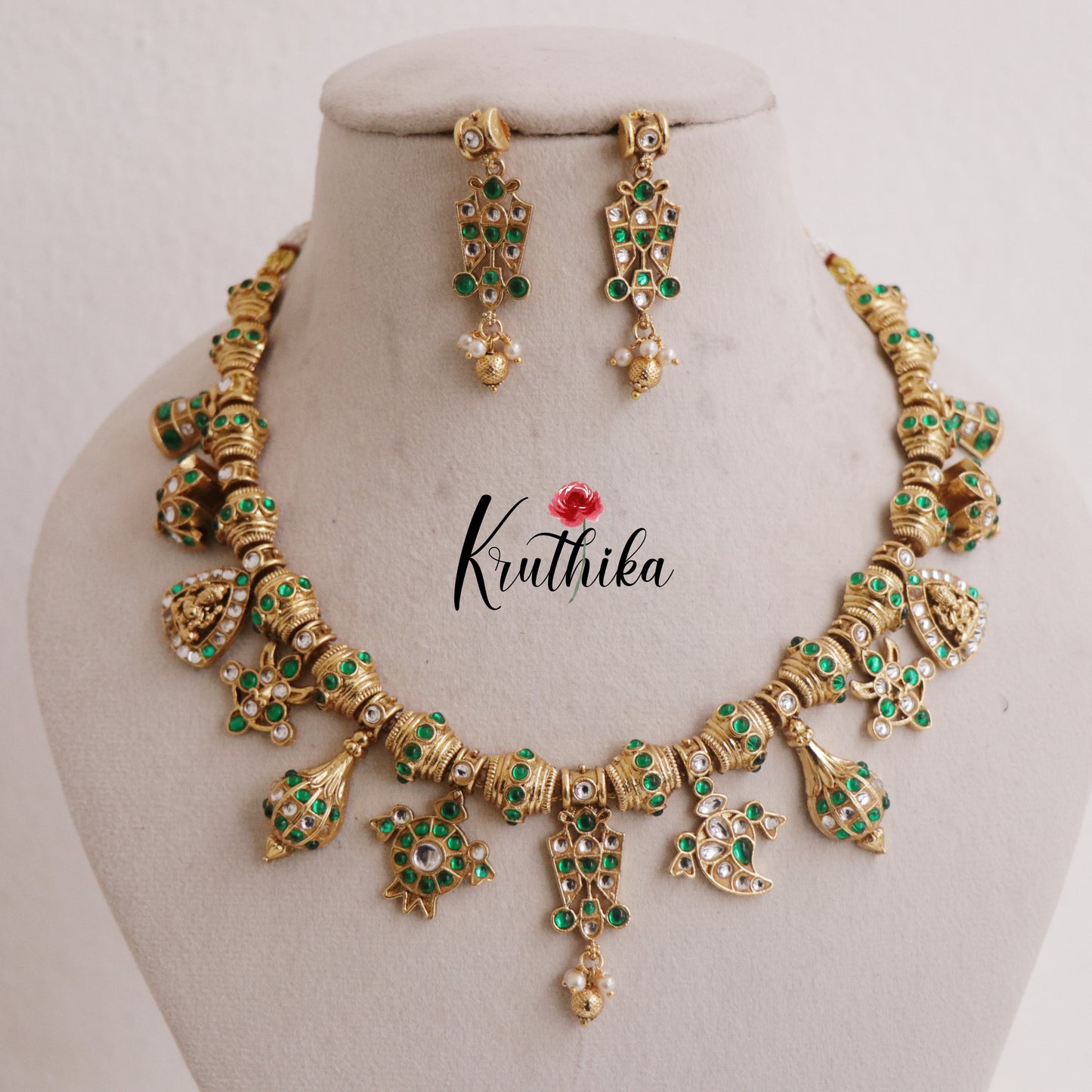 Royal AD Kundan Jadau Necklace Set NC2349
