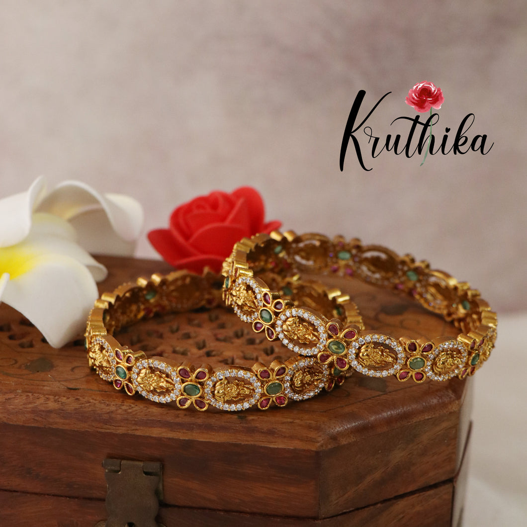 Pretty Lakshmi Flower Bangles B161