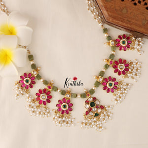 Premium Jadau Beads Mala LH623