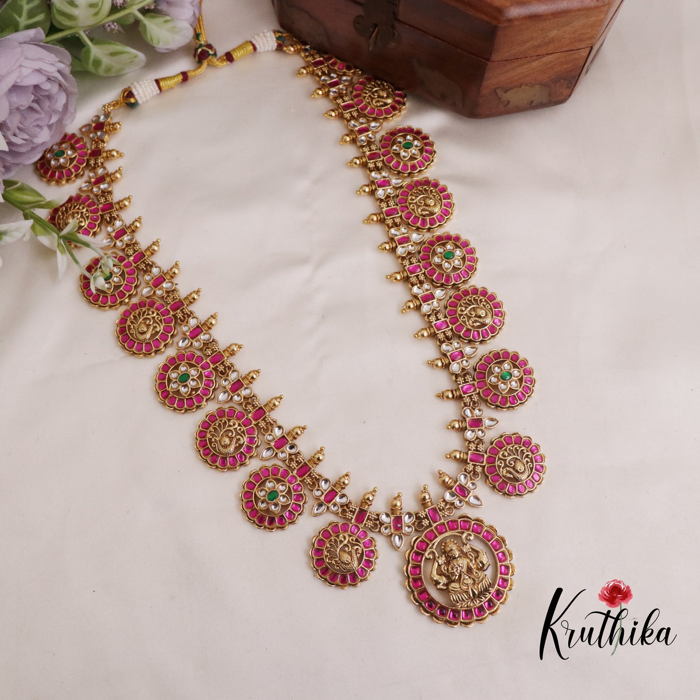 Elegant Kasu Lakshmi Jadau Haaram LH1670