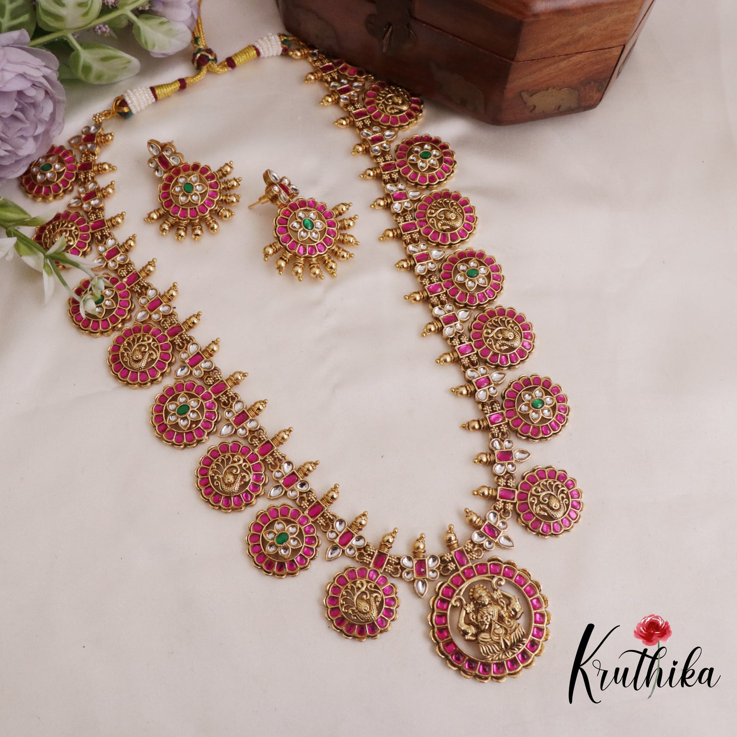 Elegant Kasu Lakshmi Jadau Haaram LH1670