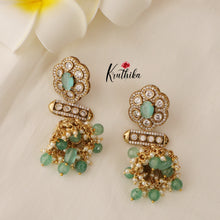 Beautiful AD/Victorian Jhumkas E409 ( Available in 4 Colours)