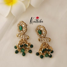 Beautiful AD/Victorian Jhumkas E409 ( Available in 4 Colours)