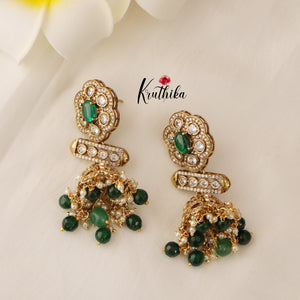 Beautiful AD/Victorian Jhumkas E409 ( Available in 4 Colours)