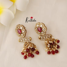 Beautiful AD/Victorian Jhumkas E409 ( Available in 4 Colours)