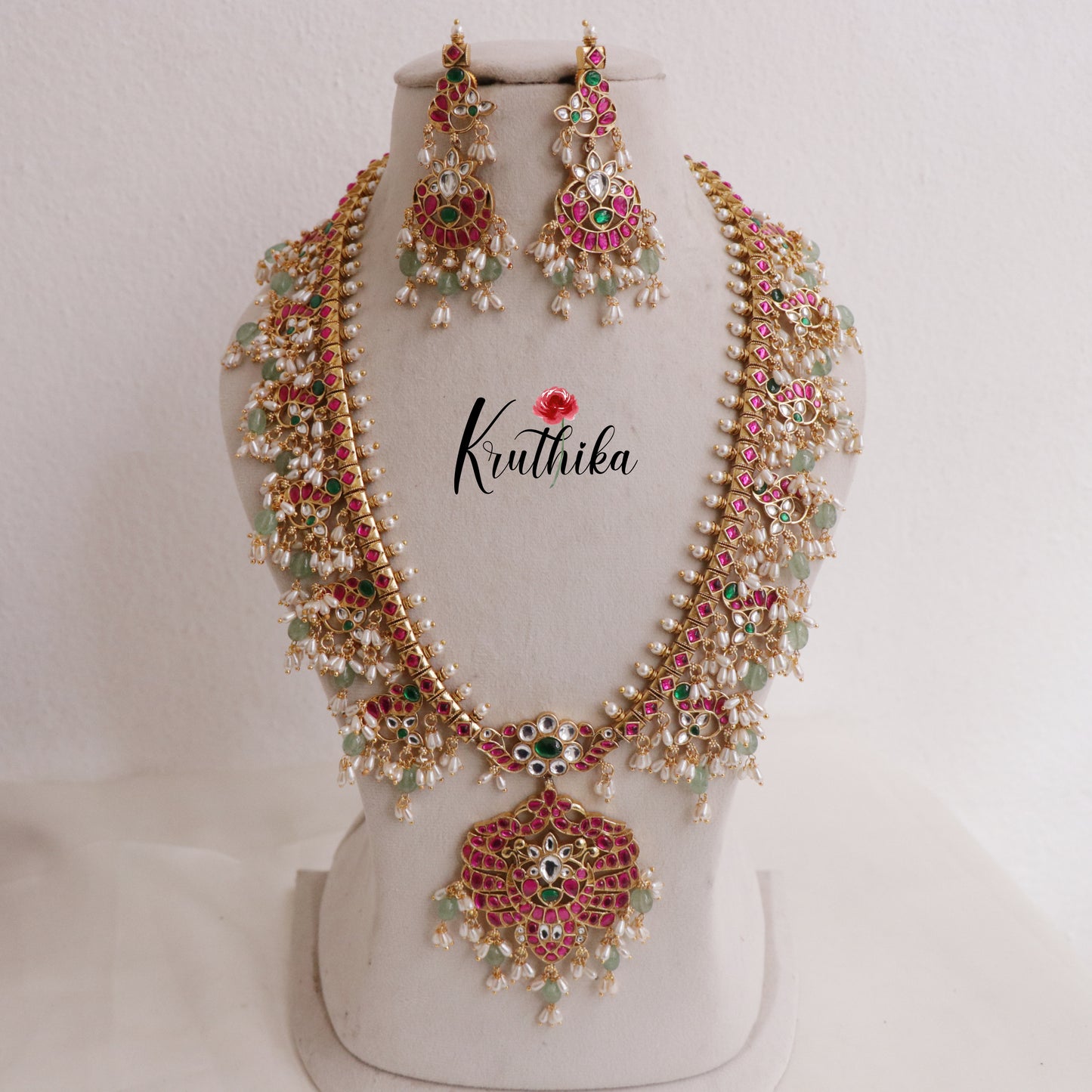 Beautiful Kundan Jadau Guttapusalu Haaram LH1969