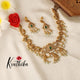 Premium Antique Lakshmi Elephants Necklace NC1341