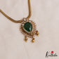Trendy Teardrop Motifs CZ Victorian Pendant Chain Set NC3067 (Available In 2 Colors)