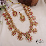 Grand Temple Lakshmi Jadau Guttapusalu Haaram LH1968