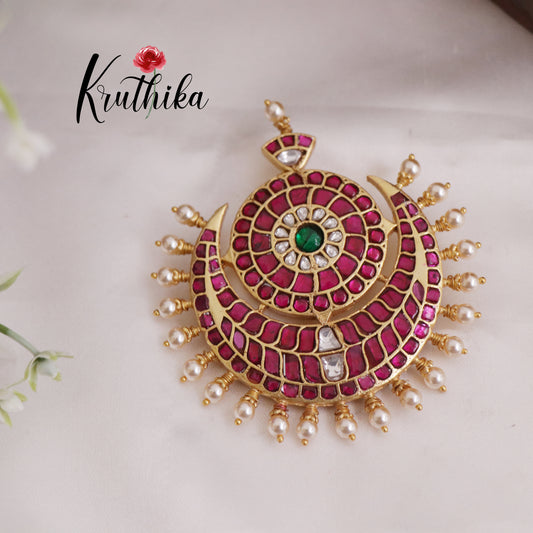 Simple Jadau Pendant Set PS238