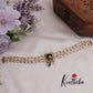 Trendy CZ Victorian Pendant Pearls Choker NC2390 (Available in 2 Colours)