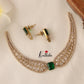 Pretty AD/Victorian Necklace-Green NC1245