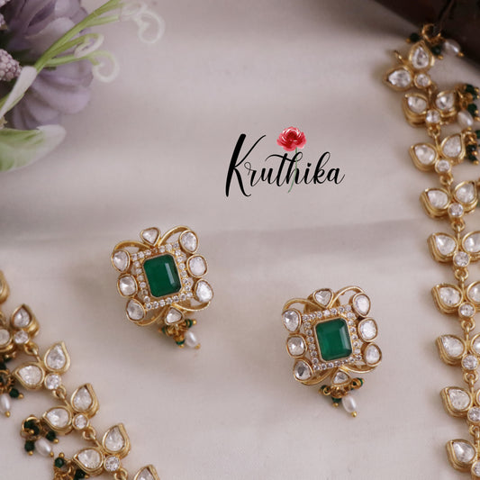 Royal AD Peacock Moissanite Haaram LH1992