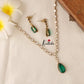 Pretty AD/Victorian Necklace- Green NC1246
