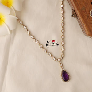 Pretty AD/Victorian Necklace- Purple NC1246