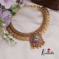 Beautiful Kasu Budget Friendly Jadau Necklace with Golden Beads Drops NC2384