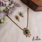 Elegant Peacock Motifs CZ Victorian Pendant Chain Set NC3049 (Available In 2 Colors)