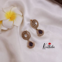 Grand AD/Victorian Necklace NC1821 with Pair of Earrings & Maang Tikka (Available in 6 Colours)