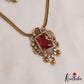 Elegant Peacock Motifs CZ Victorian Pendant Chain Set NC3049 (Available In 2 Colors)