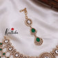 Grand AD/Victorian Necklace NC1821 with Pair of Earrings & Maang Tikka (Available in 6 Colours)
