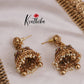 Beautiful Kasu Budget Friendly Jadau Haaram with Golden Beads Drops LH1987